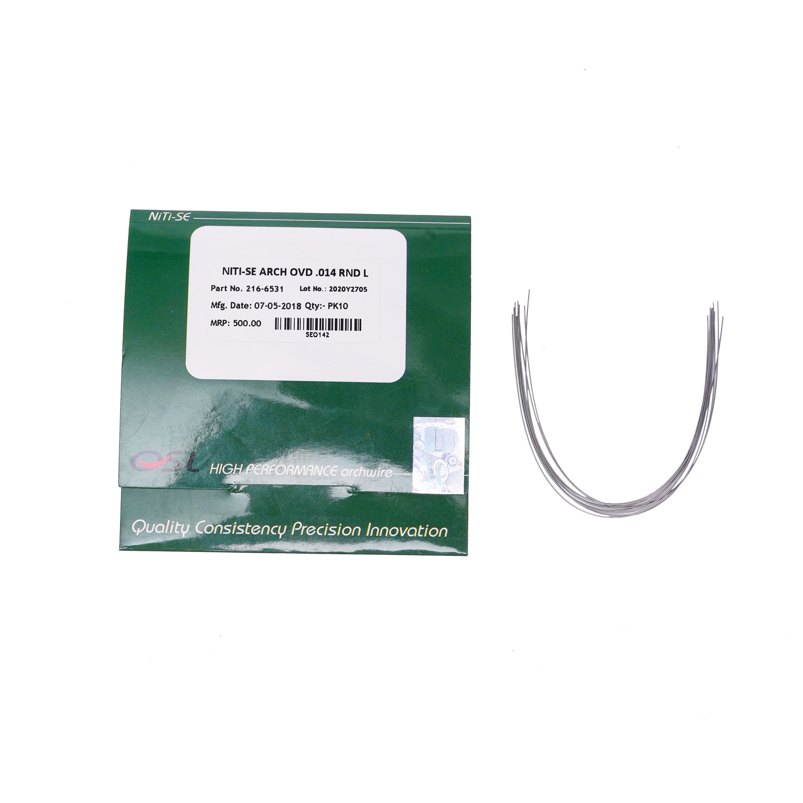 Prime Ortho NITI Arch Wire (Pack Of 10)